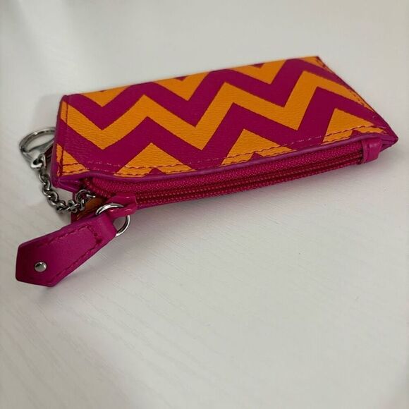 Vera Bradley Slim Coin Purse W/ Key  “ZIGGY ZAGS” Pattern (2014) RETIRED - Picture 6 of 12